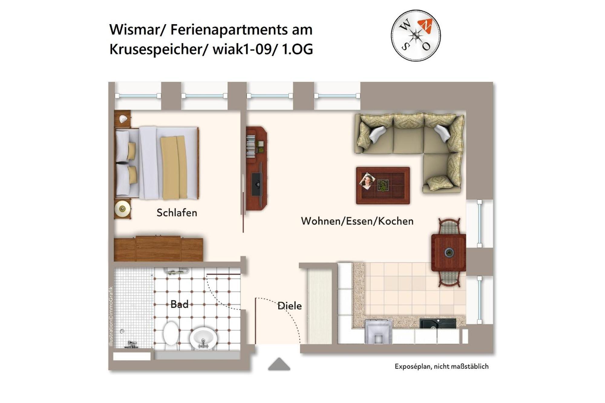Ferienapartments Am Krusespeicher Ferienapartments Am Krusespeicher 1-09 Висмар Экстерьер фото